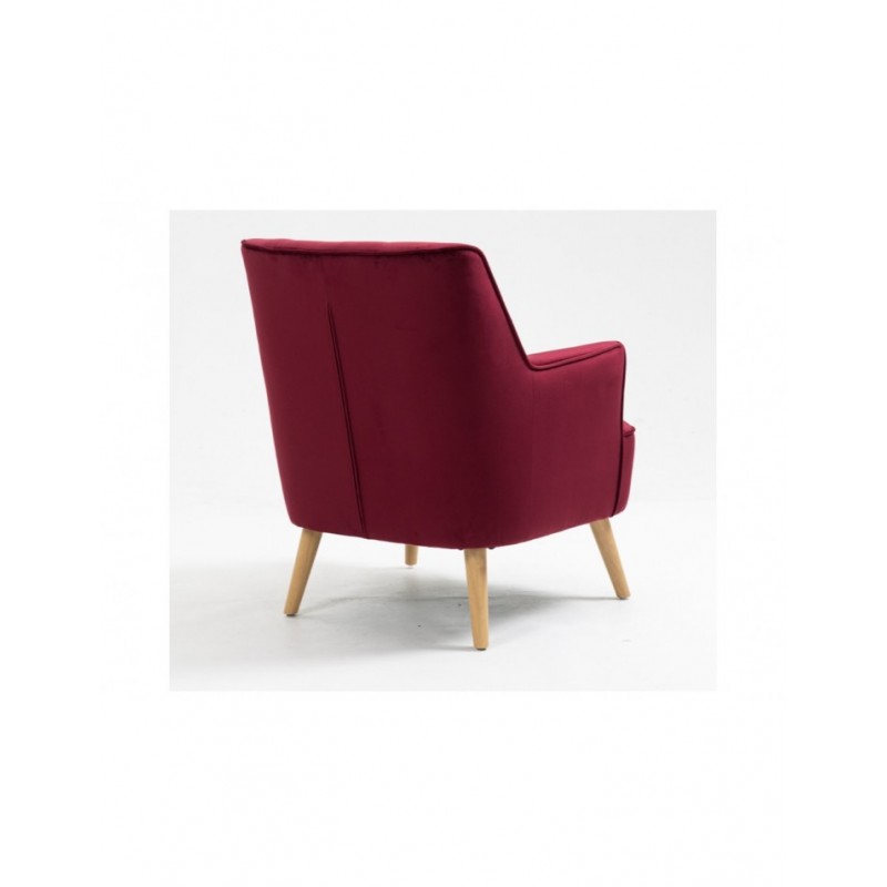 AM Tara Accent Chair Dark Crimson